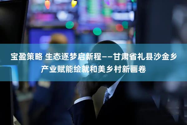 宝盈策略 生态逐梦启新程——甘肃省礼县沙金乡产业赋能绘就和美乡村新画卷